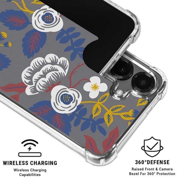 Autumn Grey Floral Galaxy S26 Clear Case