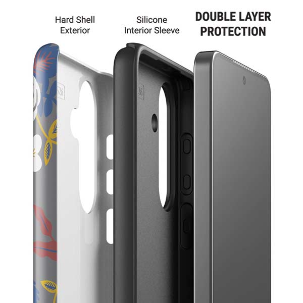 Autumn Grey Floral Galaxy S26 Impact Case