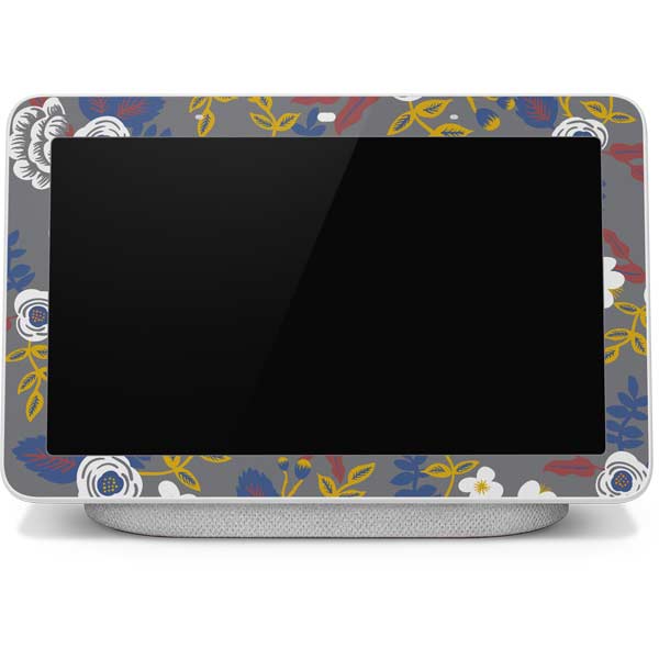 Autumn Grey Floral Google Home Hub Skin