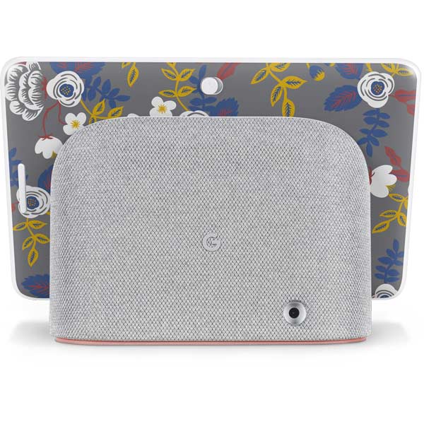 Autumn Grey Floral Google Home Hub Skin
