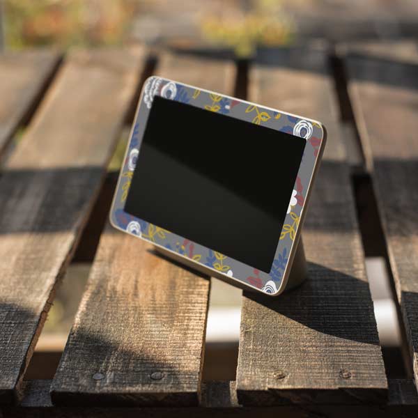 Autumn Grey Floral Google Home Hub Skin