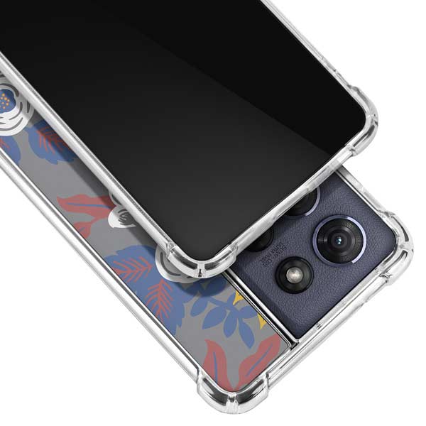 Autumn Grey Floral Moto G Power 5G (2025) Clear Case