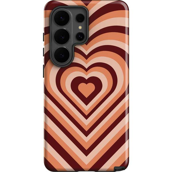 Autumn Heart Pattern Galaxy S26 Ultra Impact Case
