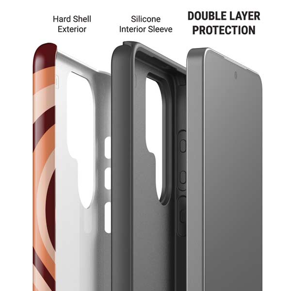 Autumn Heart Pattern Galaxy S26 Ultra Impact Case