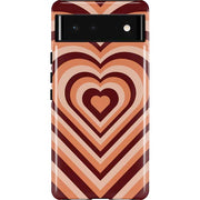 Autumn Heart Pattern Pixel Cases