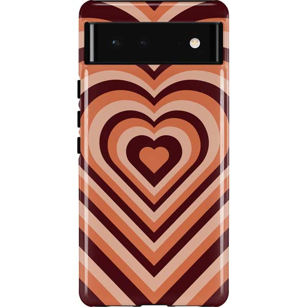 Autumn Heart Pattern Pixel Cases