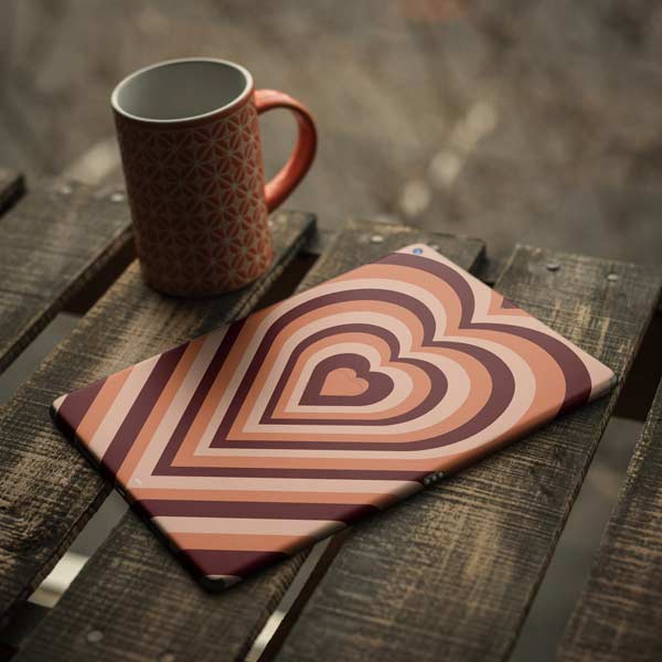 Autumn Heart Pattern iPad Skins