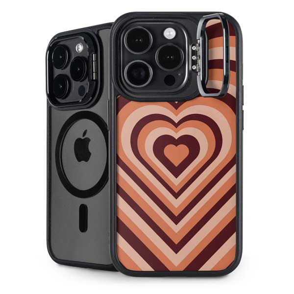 Autumn Heart Pattern iPhone Cases