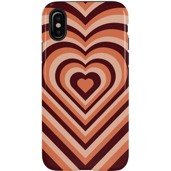 Autumn Heart Pattern iPhone Cases