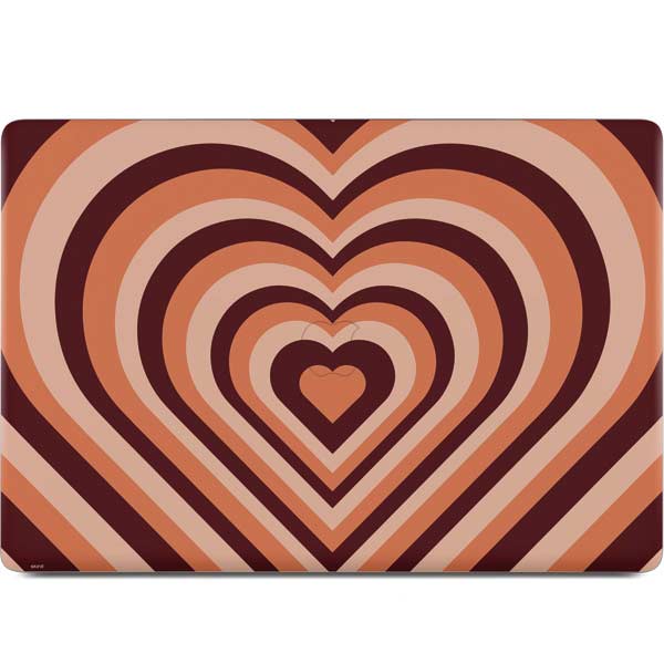 Autumn Heart Pattern MacBook Skins