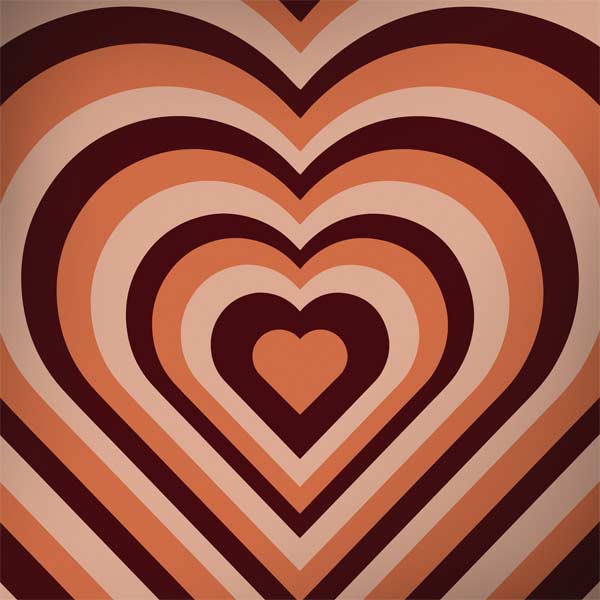 Autumn Heart Pattern MacBook Skins