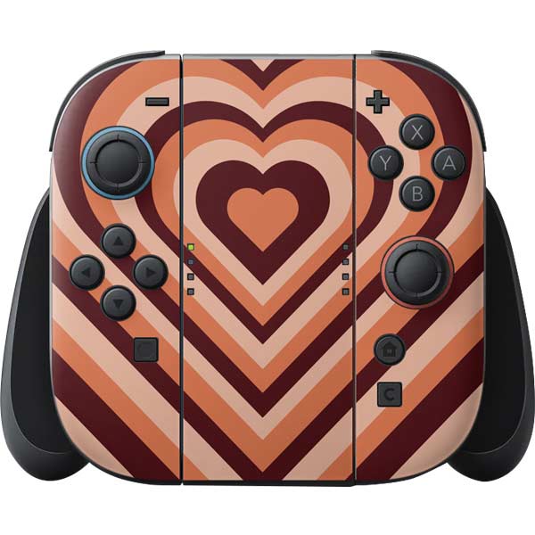 Autumn Heart Pattern Nintendo Skins