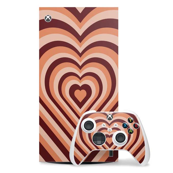 Autumn Heart Pattern Xbox Series X Skins