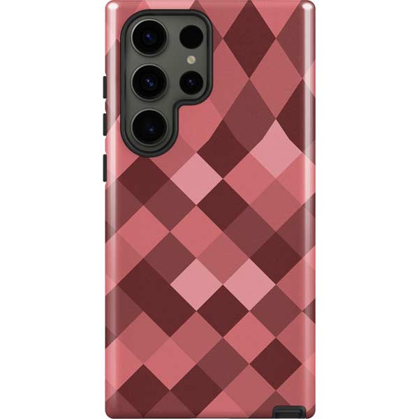 Autumn Red Geometric Galaxy S23 Ultra Pro Case