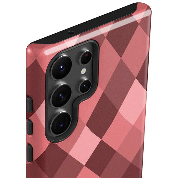 Autumn Red Geometric Galaxy S23 Ultra Pro Case