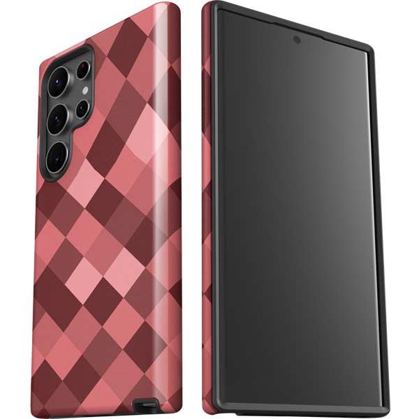 Autumn Red Geometric Galaxy S23 Ultra Pro Case