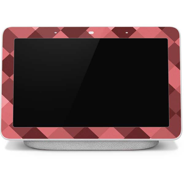 Autumn Red Geometric Google Home Hub Skin