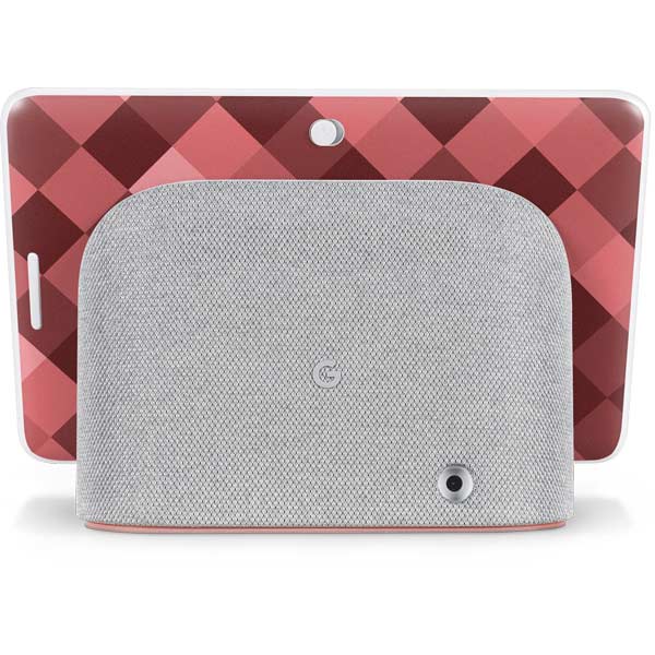 Autumn Red Geometric Google Home Hub Skin