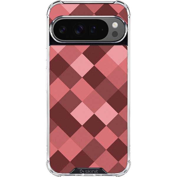 Autumn Red Geometric Google Pixel 10 Pro Clear Case