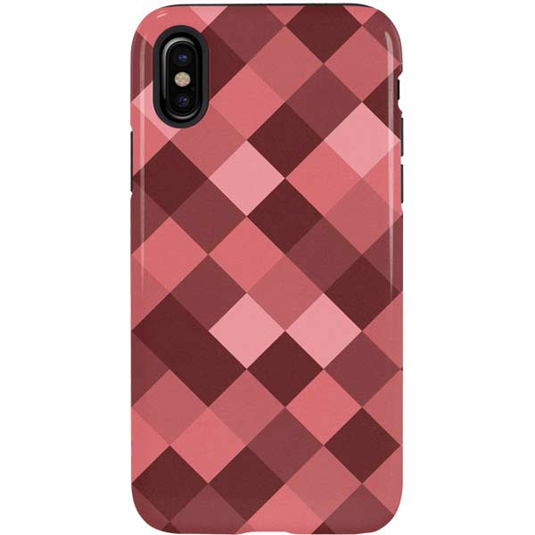 Autumn Red Geometric iPhone Cases