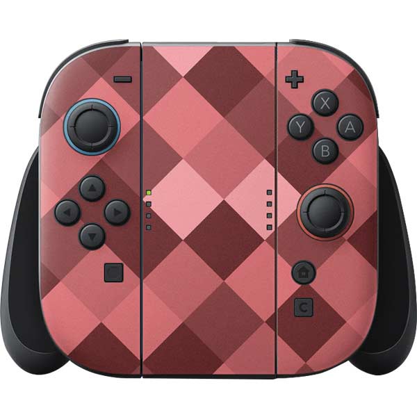 Autumn Red Geometric Nintendo Skins