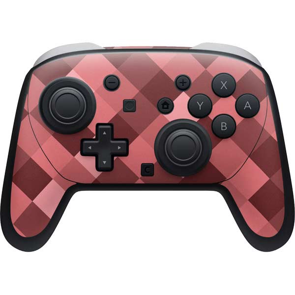 Autumn Red Geometric Nintendo Skins