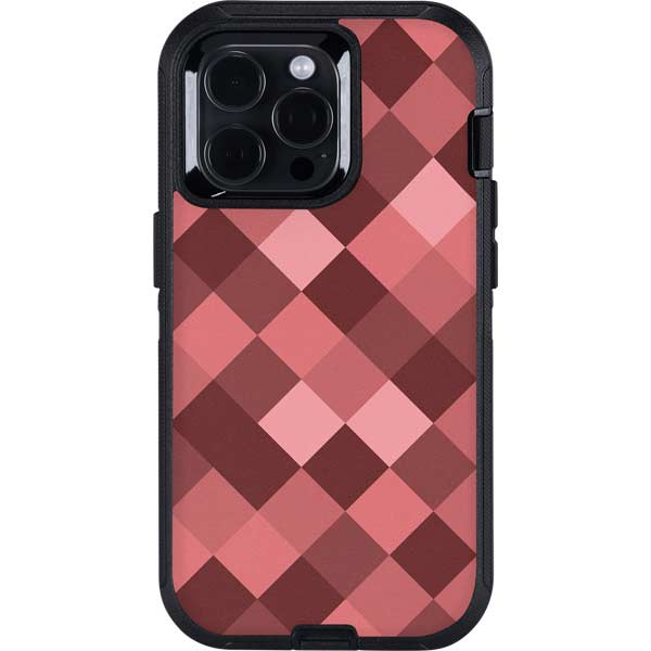 Autumn Red Geometric Otterbox Defender iPhone Skin