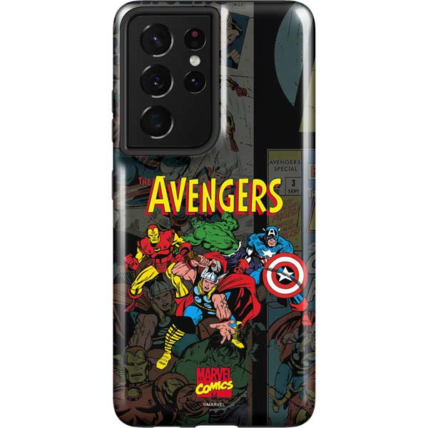 Marvel Classic Comics Avengers Assemble Galaxy S21 Ultra 5G Pro Case