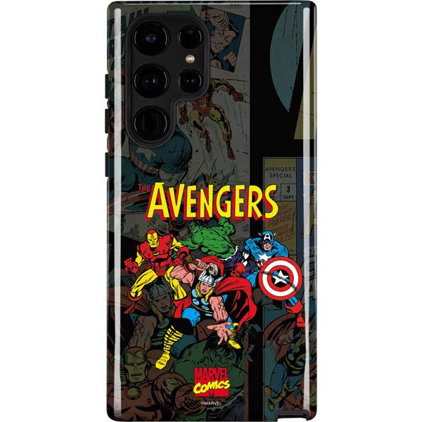 Marvel Classic Comics Avengers Assemble Galaxy S22 Ultra Pro Case