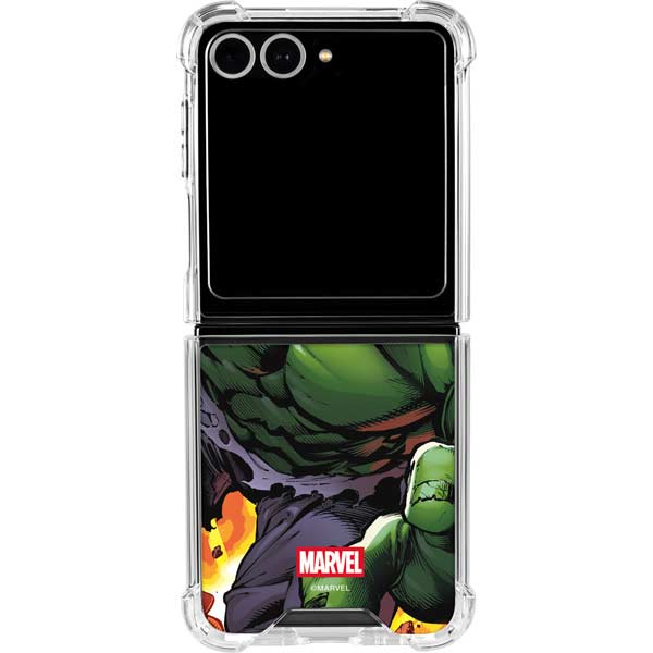 Marvel Avengers Assemble Hulk Galaxy Z Flip7 Clear Case