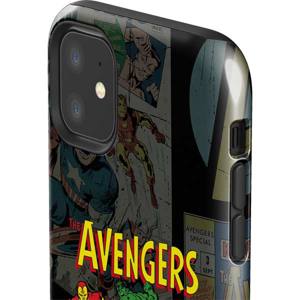 Marvel Classic Comics Avengers Assemble iPhone 11 Impact Case