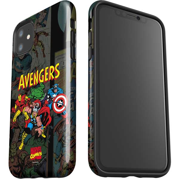 Marvel Classic Comics Avengers Assemble iPhone 11 Impact Case