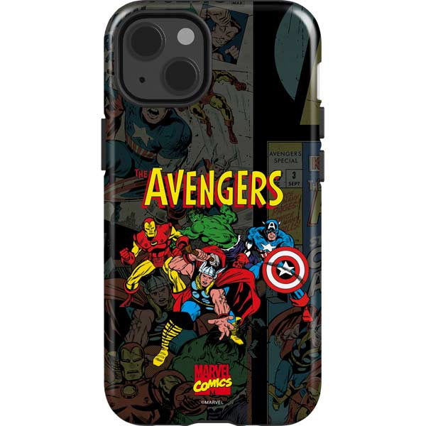 Marvel Classic Comics Avengers Assemble iPhone 13 Impact Case
