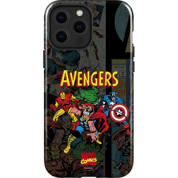 Marvel Classic Comics Avengers Assemble iPhone 13 Pro Max Impact Case