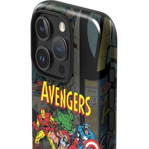 Marvel Classic Comics Avengers Assemble iPhone 16 Pro Impact Case