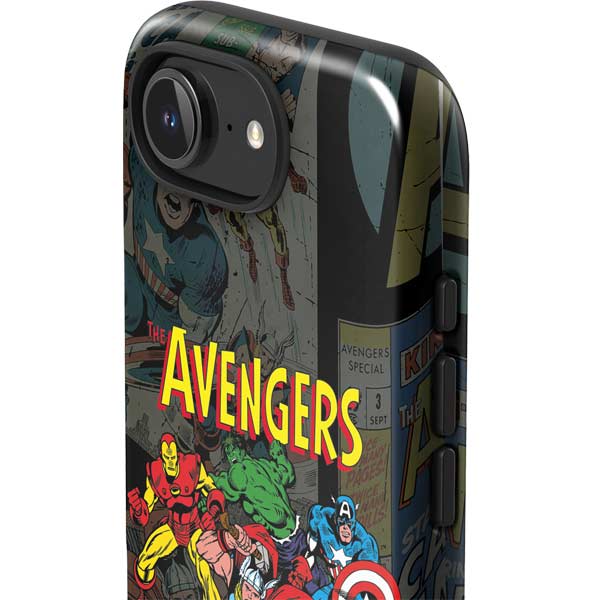 Marvel Classic Comics Avengers Assemble iPhone 16e Impact Case