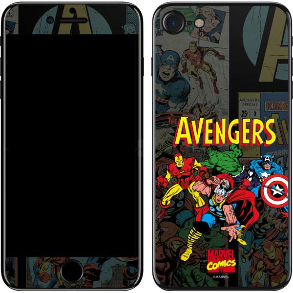 Marvel Classic Comics Avengers Assemble iPhone SE (2nd & 3rd Gen) Skin