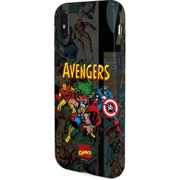 Marvel Classic Comics Avengers Assemble iPhone X Pro Case