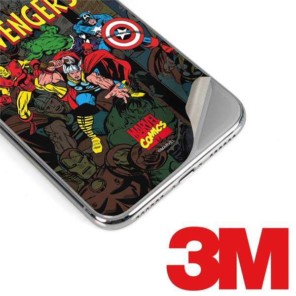 Marvel Classic Comics Avengers Assemble iPhone XS Skin