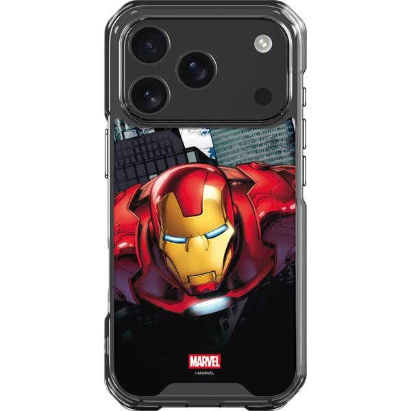 Marvel Avengers Assemble Iron Man iPhone 17 Pro Clear Case