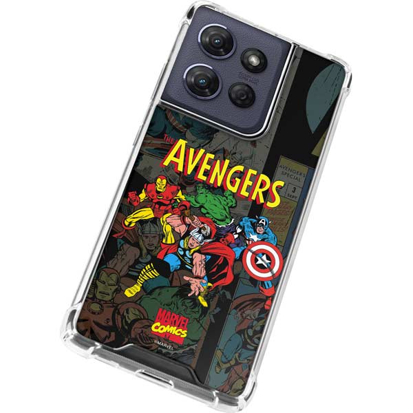 Marvel Classic Comics Avengers Assemble Moto G 5G (2025) Clear Case