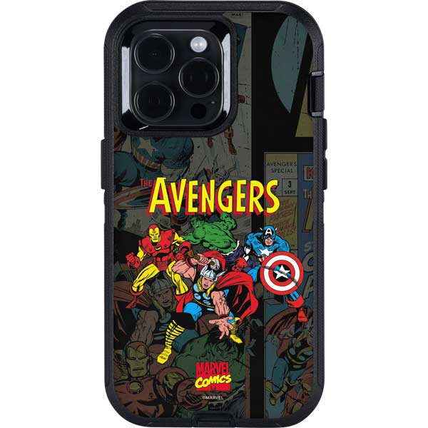 Marvel Classic Comics Avengers Assemble Otterbox Defender iPhone Skin