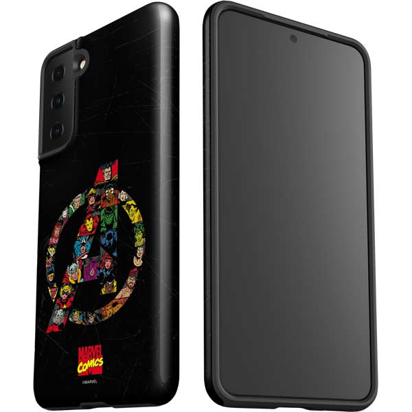 Marvel Classic Comics Avengers Logo Galaxy S21 FE Pro Case