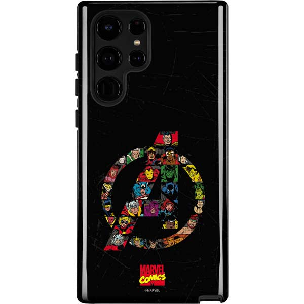 Marvel Classic Comics Avengers Logo Galaxy S22 Ultra Pro Case