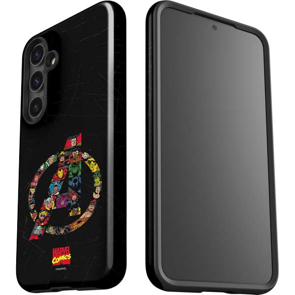 Marvel Classic Comics Avengers Logo Galaxy S24 Plus Impact Case