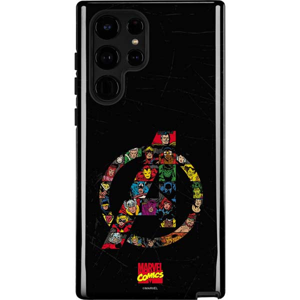 Marvel Classic Comics Avengers Logo Galaxy S24 Ultra Impact Case