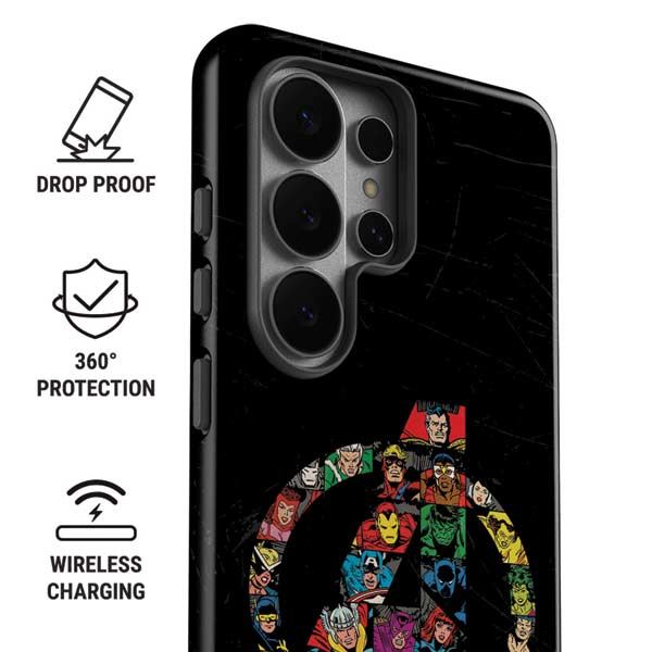 Marvel Classic Comics Avengers Logo Galaxy S26 Ultra Impact Case