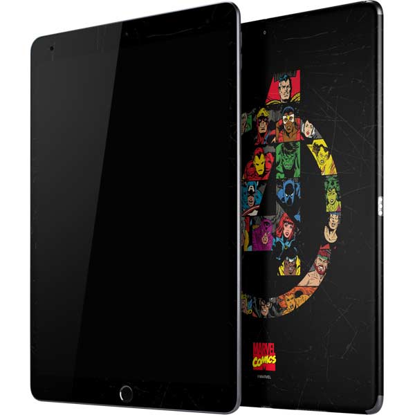 Marvel Classic Comics Avengers Logo iPad Skins
