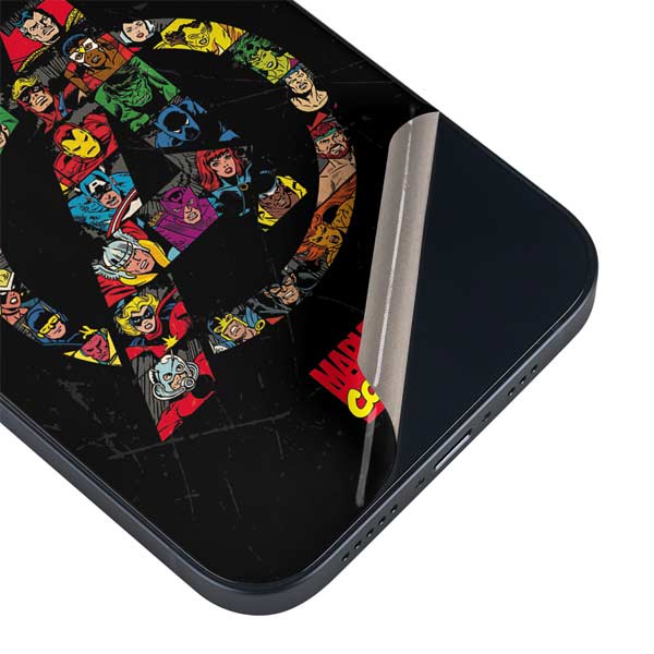 Marvel Classic Comics Avengers Logo iPhone Skins