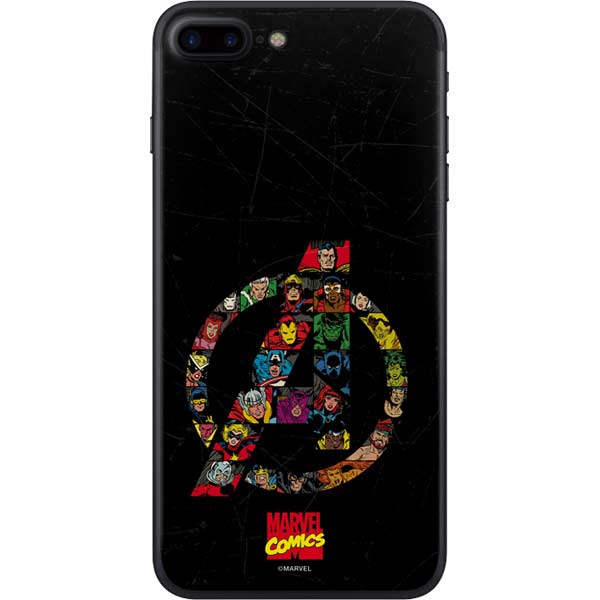 Marvel Classic Comics Avengers Logo iPhone 8 Plus Skin